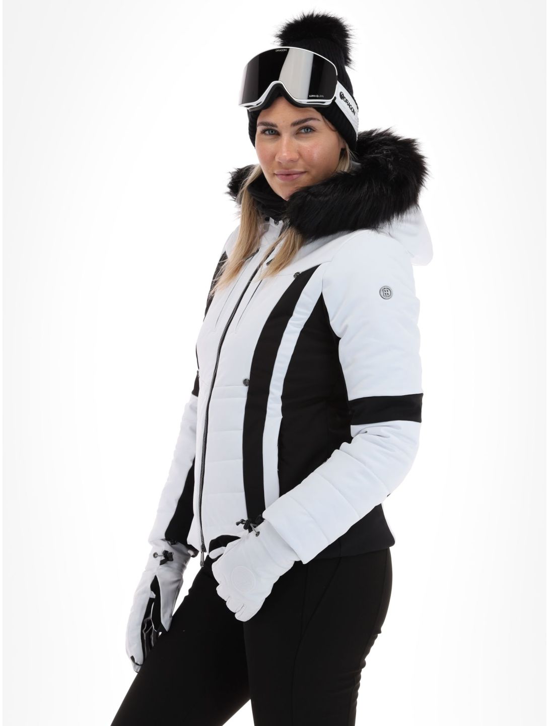 Poivre Blanc, Luxe Sport Line W23-0804-WO ski-jas dames White / Black wit, zwart 