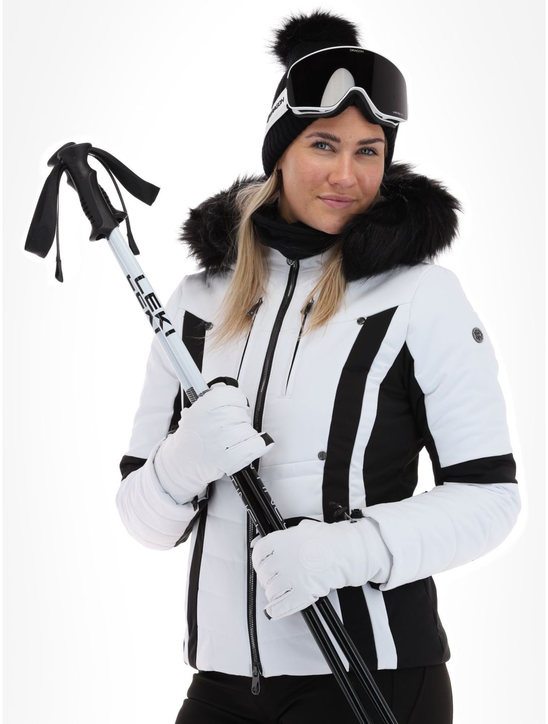 Poivre Blanc, Luxe Sport Line W23-0804-WO ski-jas dames White / Black wit, zwart 