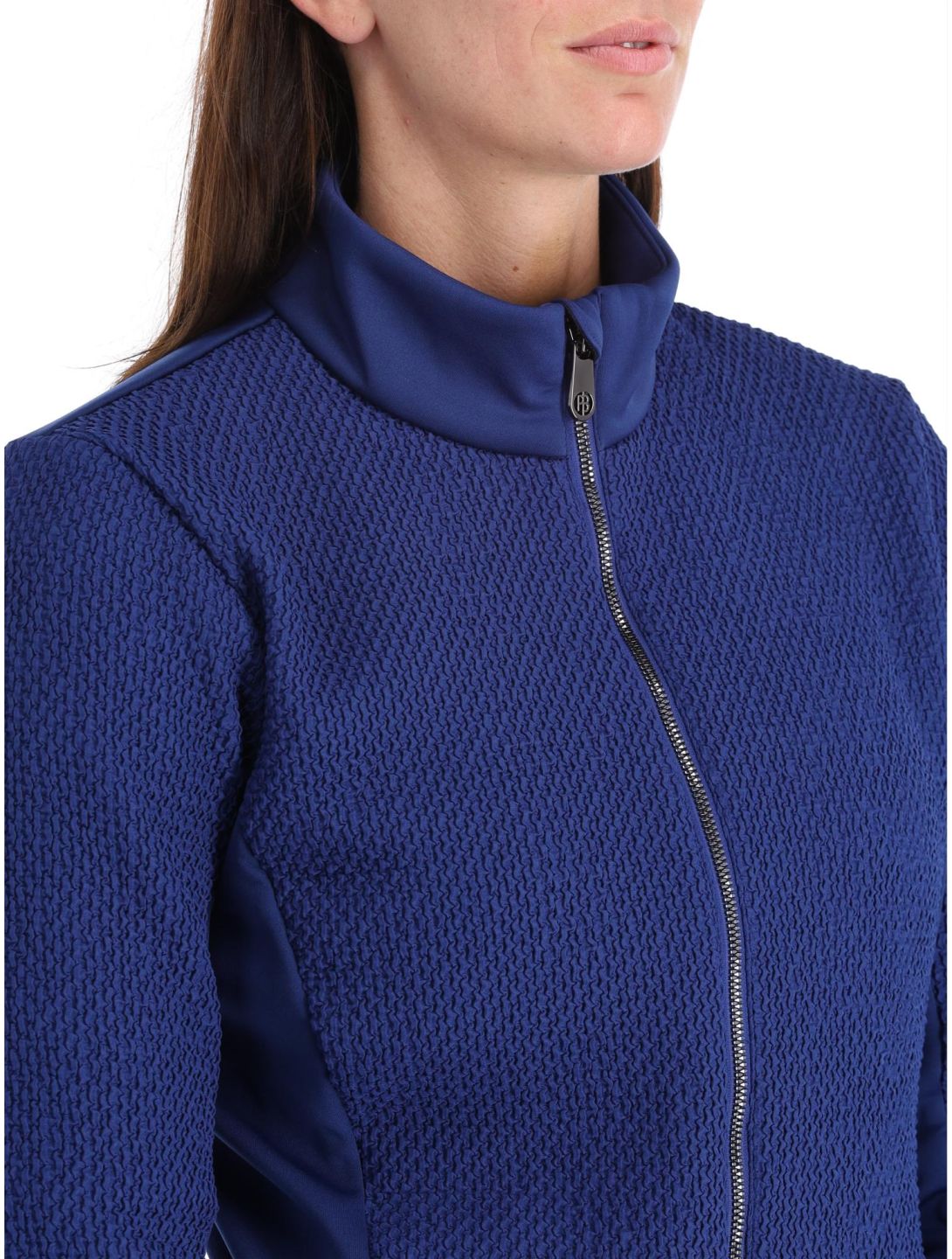 Poivre Blanc, Luxe Sport Line W23-1603-WO/S vest dames Smock Infinity Blue blauw 