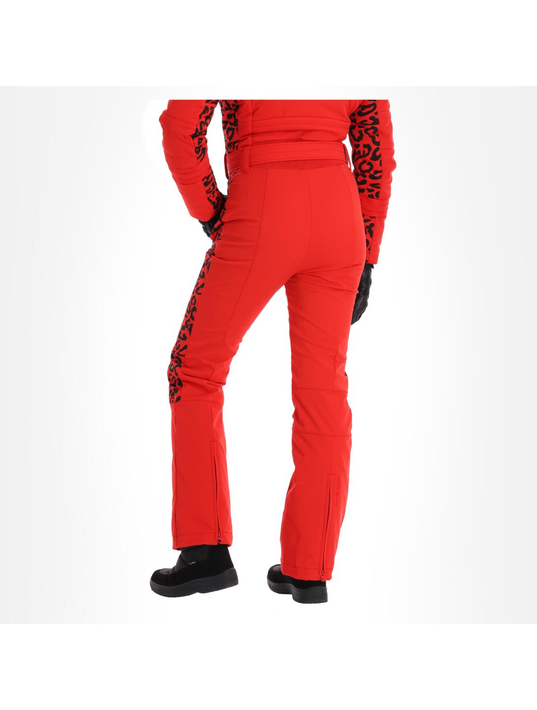 Poivre Blanc, Stretch Ski Overall ski overall dames leopard scarlet rood 