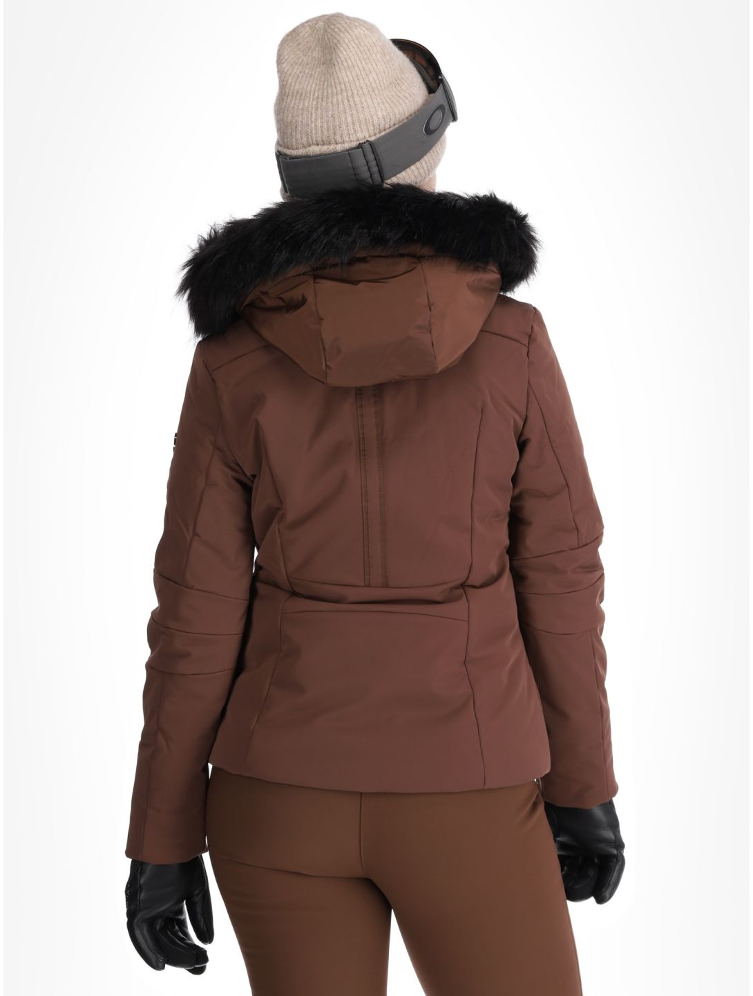 Poivre Blanc, Traditional 24PBH0802/WO AA Jas gevoerd dames Choco Brown Bruin 