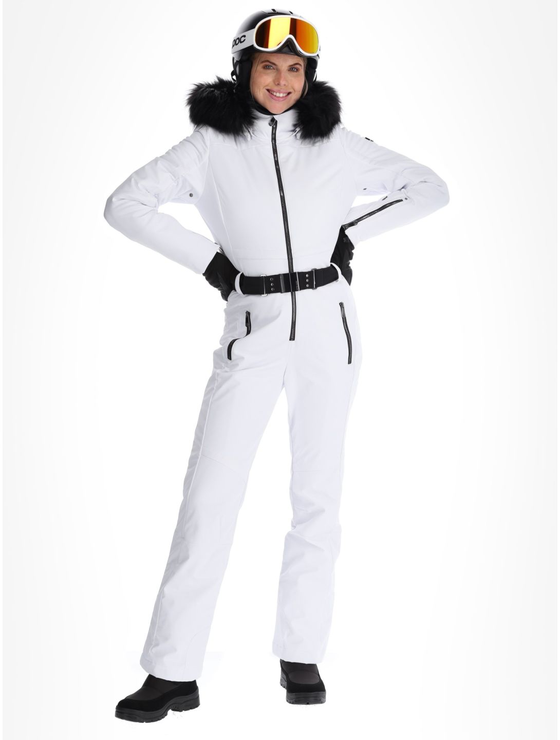 Poivre Blanc, Traditional 24PBH0831/WO/A DA Ski-overall dames White Wit 