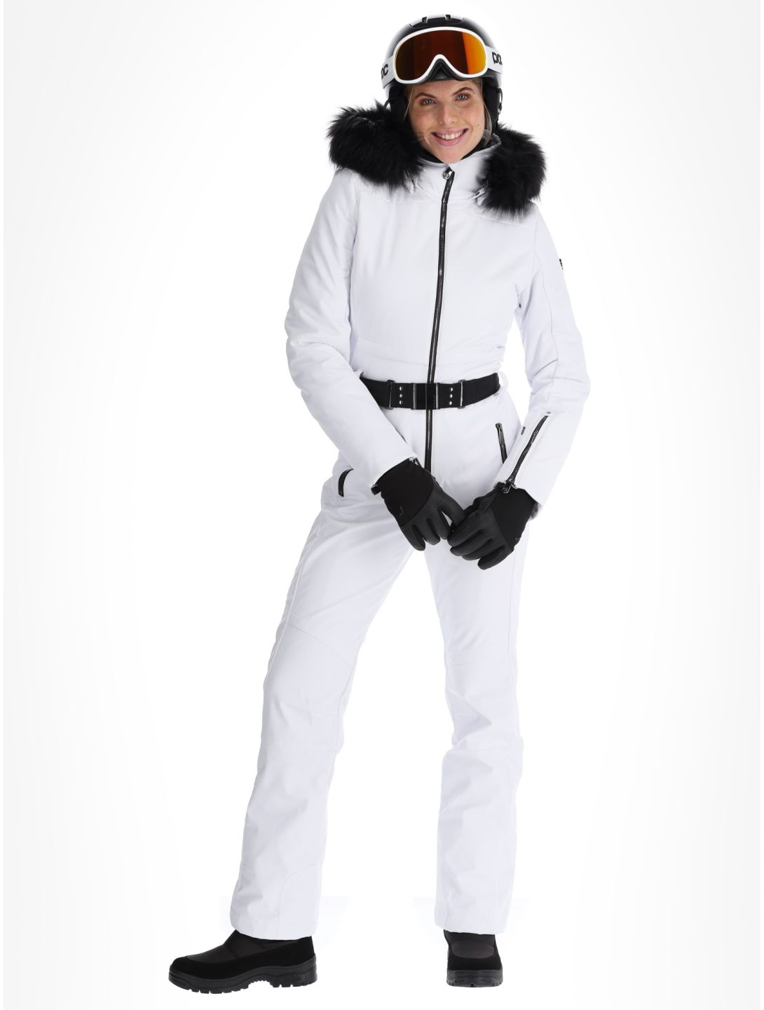 Poivre Blanc, Traditional 24PBH0831/WO/A DA Ski-overall dames White Wit 