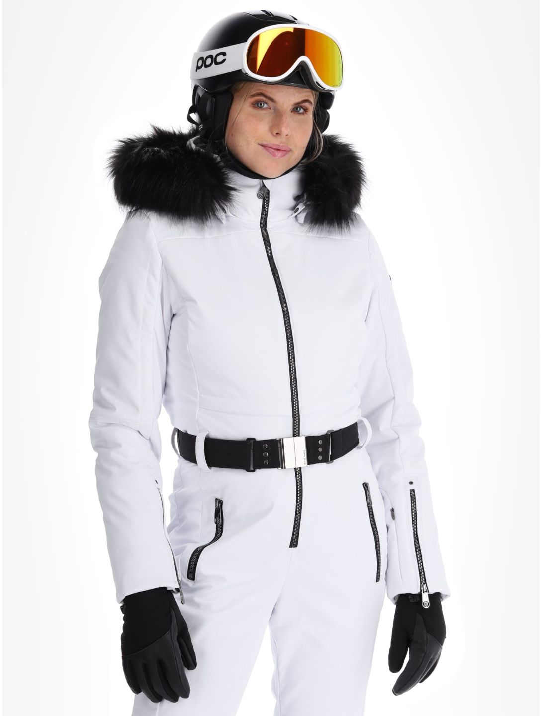 Poivre Blanc, Traditional 24PBH0831/WO/A DA Ski-overall dames White Wit 