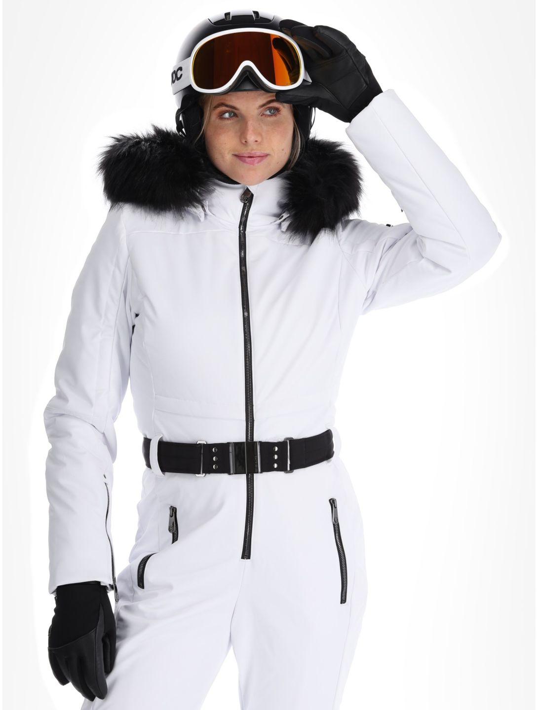 Poivre Blanc, Traditional 24PBH0831/WO/A DA Ski-overall dames White Wit 