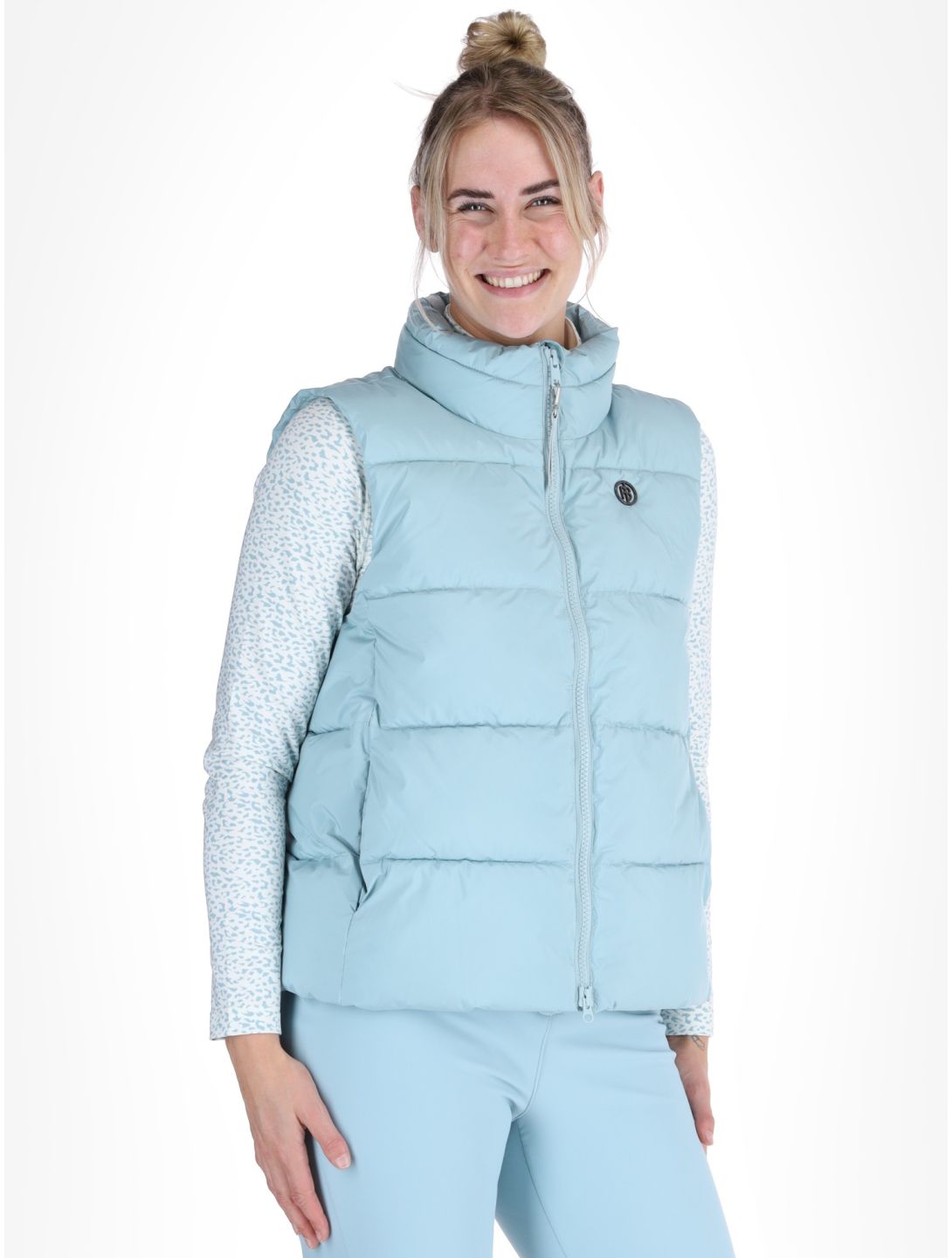 Poivre Blanc, Traditional 24PBH1205/WO/B EC bodywarmer dames Aloe Blue Blauw 