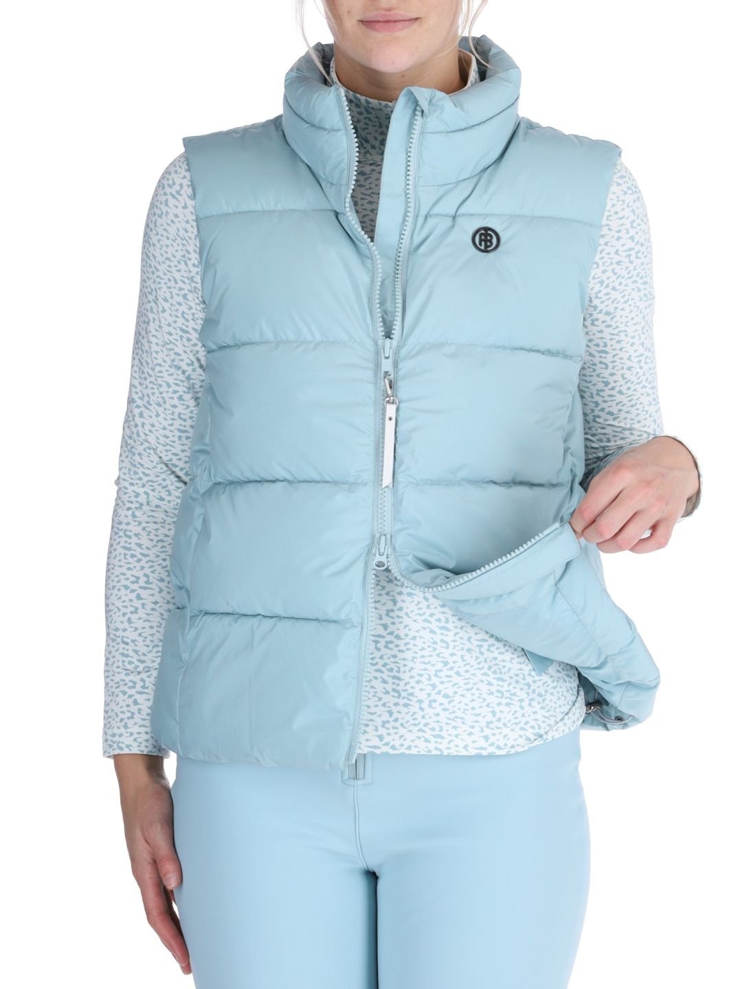 Poivre Blanc, Traditional 24PBH1205/WO/B EC bodywarmer dames Aloe Blue Blauw 