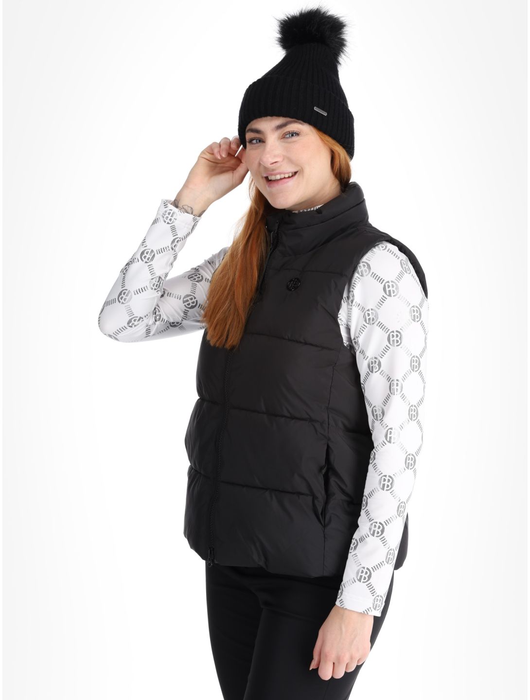 Poivre Blanc, Traditional 24PBH1205/WO/B EC bodywarmer dames Black Zwart 