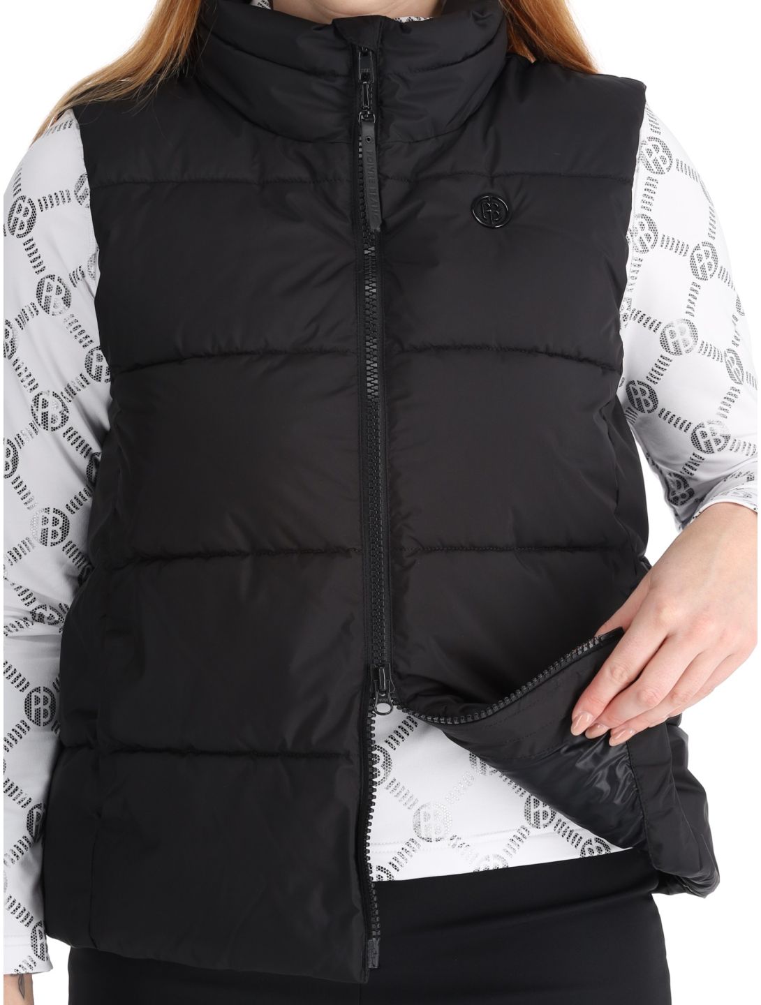 Poivre Blanc, Traditional 24PBH1205/WO/B EC bodywarmer dames Black Zwart 