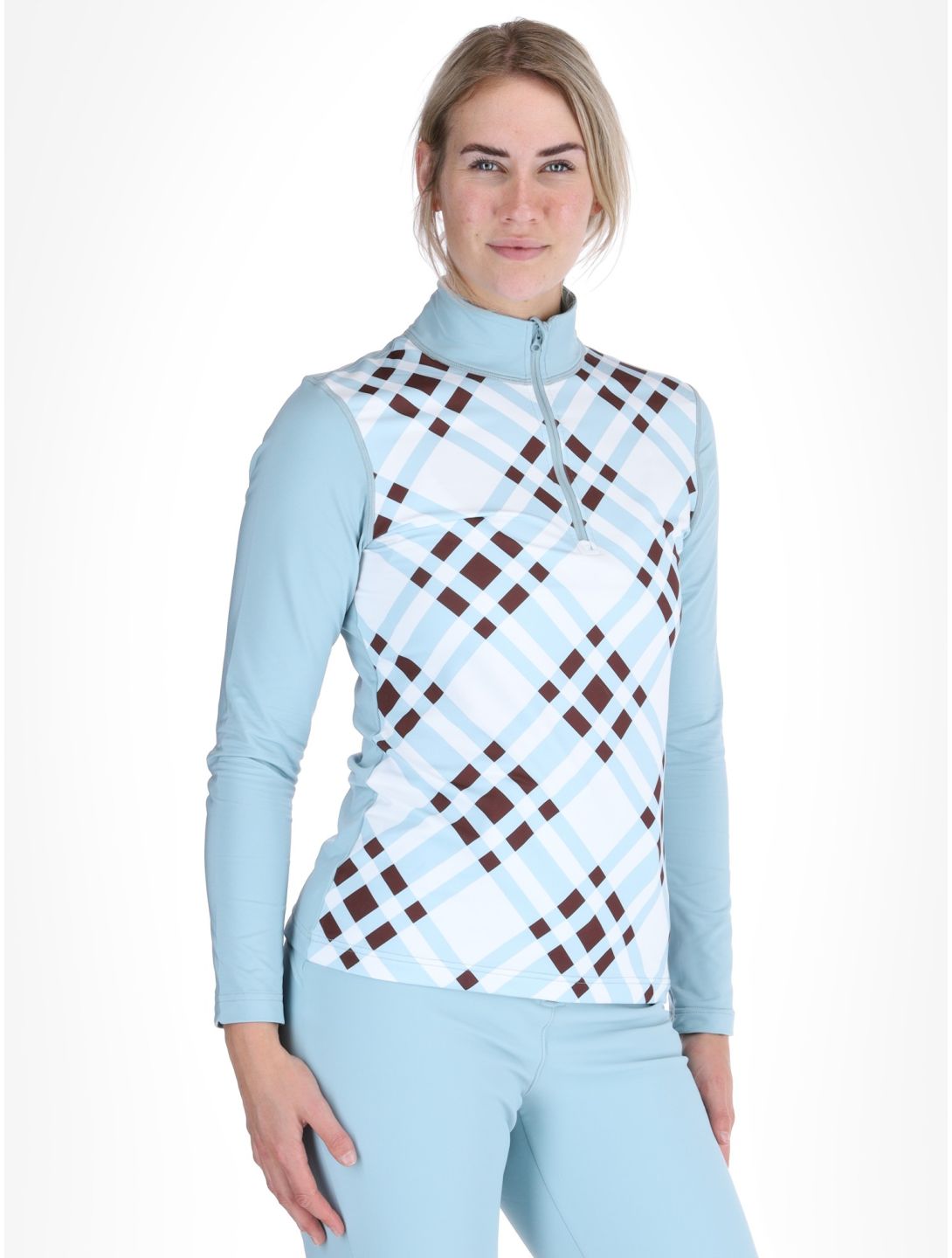 Poivre Blanc, Traditional 24PBH1940/WO/C GA Ski pully dames Cross Aloe Blue Blauw, Wit 