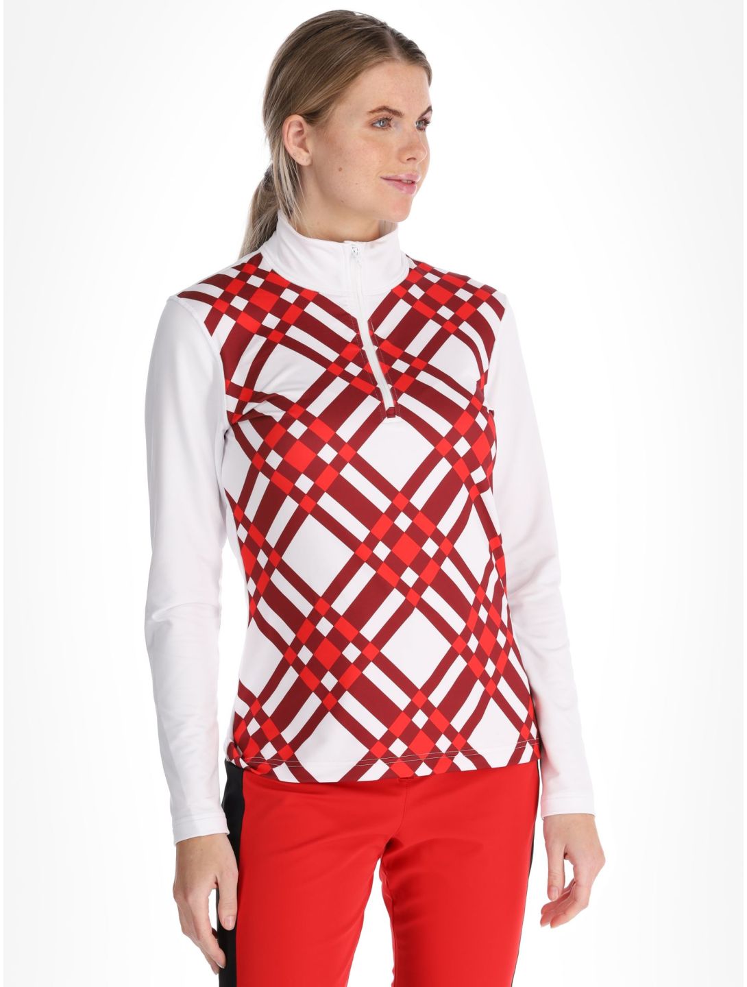 Poivre Blanc, Traditional 24PBH1940/WO/C GA Ski pully dames Cross Scarlet Red Rood 