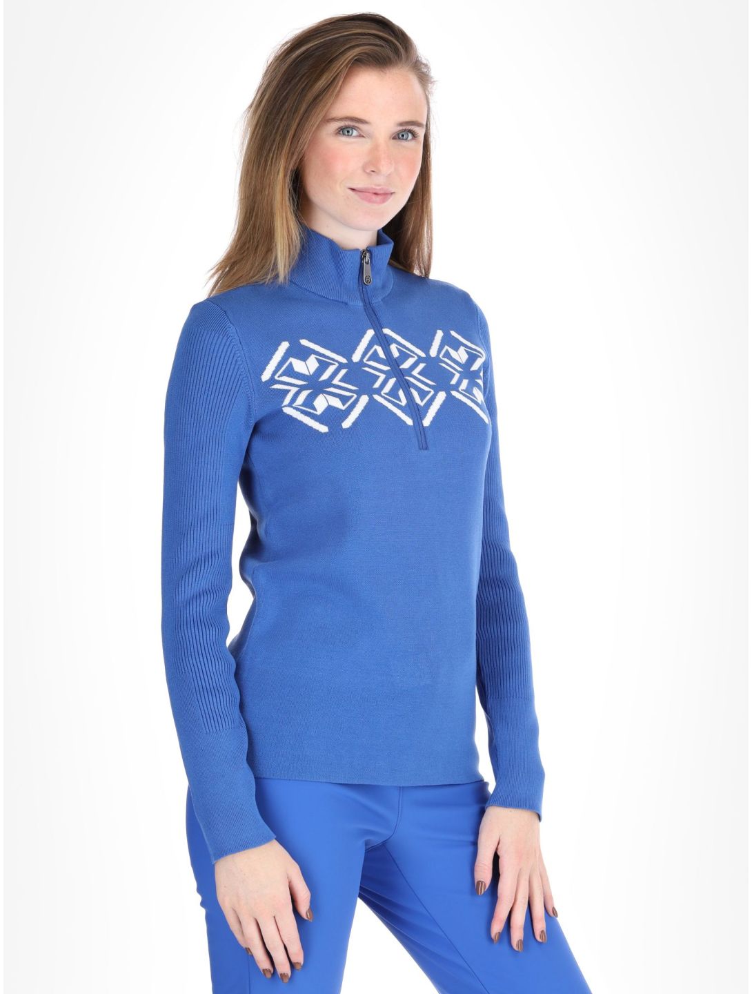 Poivre Blanc, Traditional 24PBH3540/WO GA Ski pully dames Acid Blue Blauw 