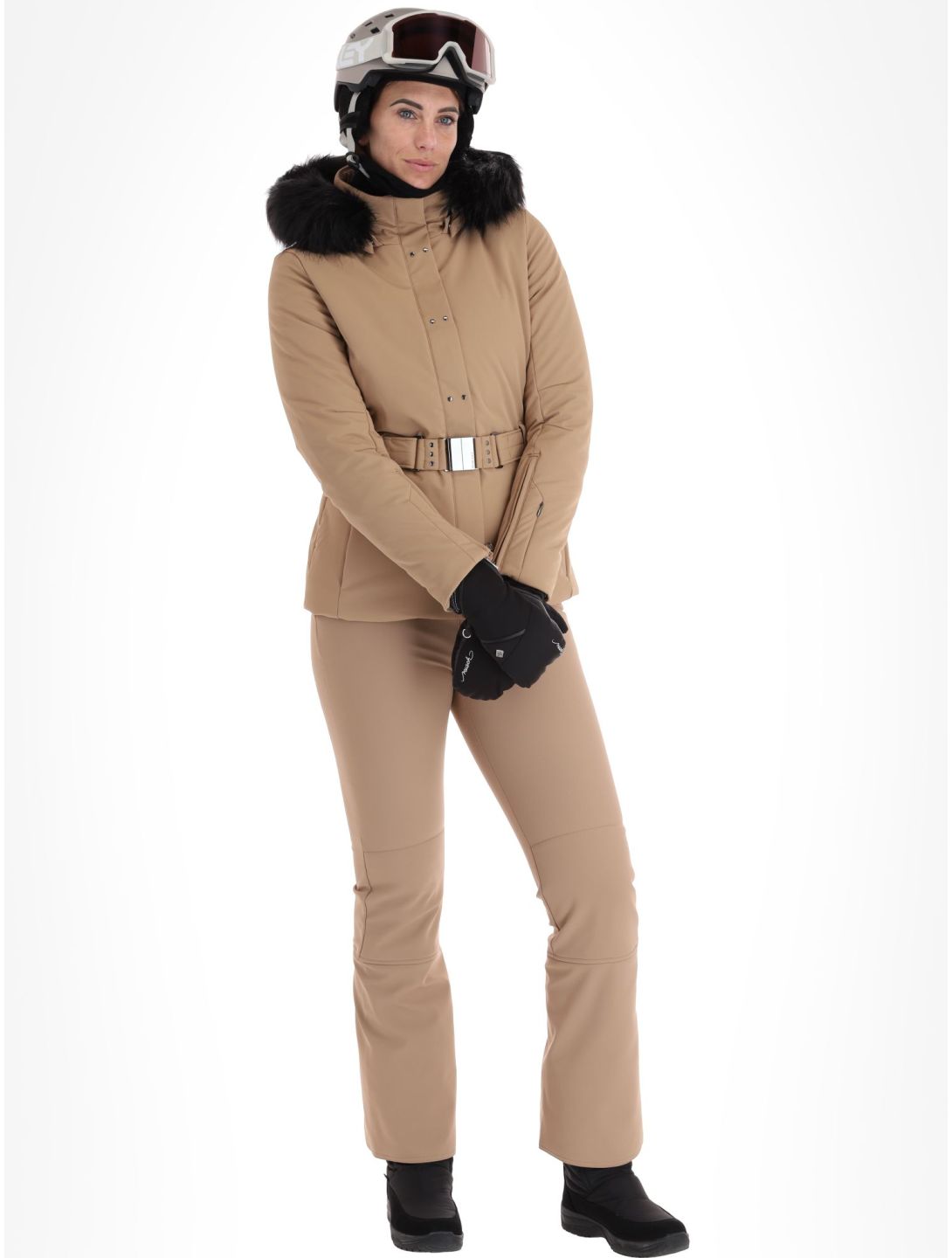 Poivre Blanc, Traditional Line W23-0801-WO ski-jas dames Almond Brown bruin 