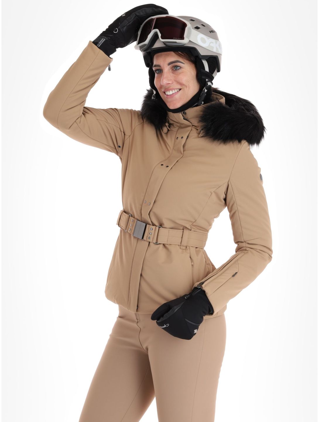 Poivre Blanc, Traditional Line W23-0801-WO ski-jas dames Almond Brown bruin 