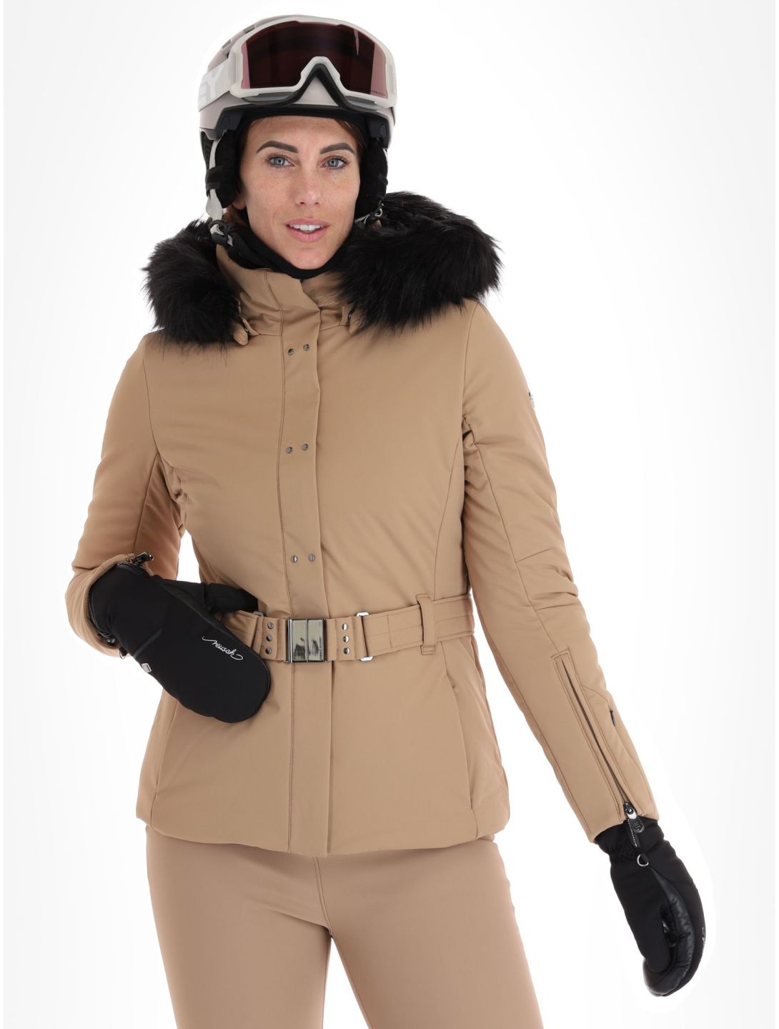 Poivre Blanc, Traditional Line W23-0801-WO ski-jas dames Almond Brown bruin 