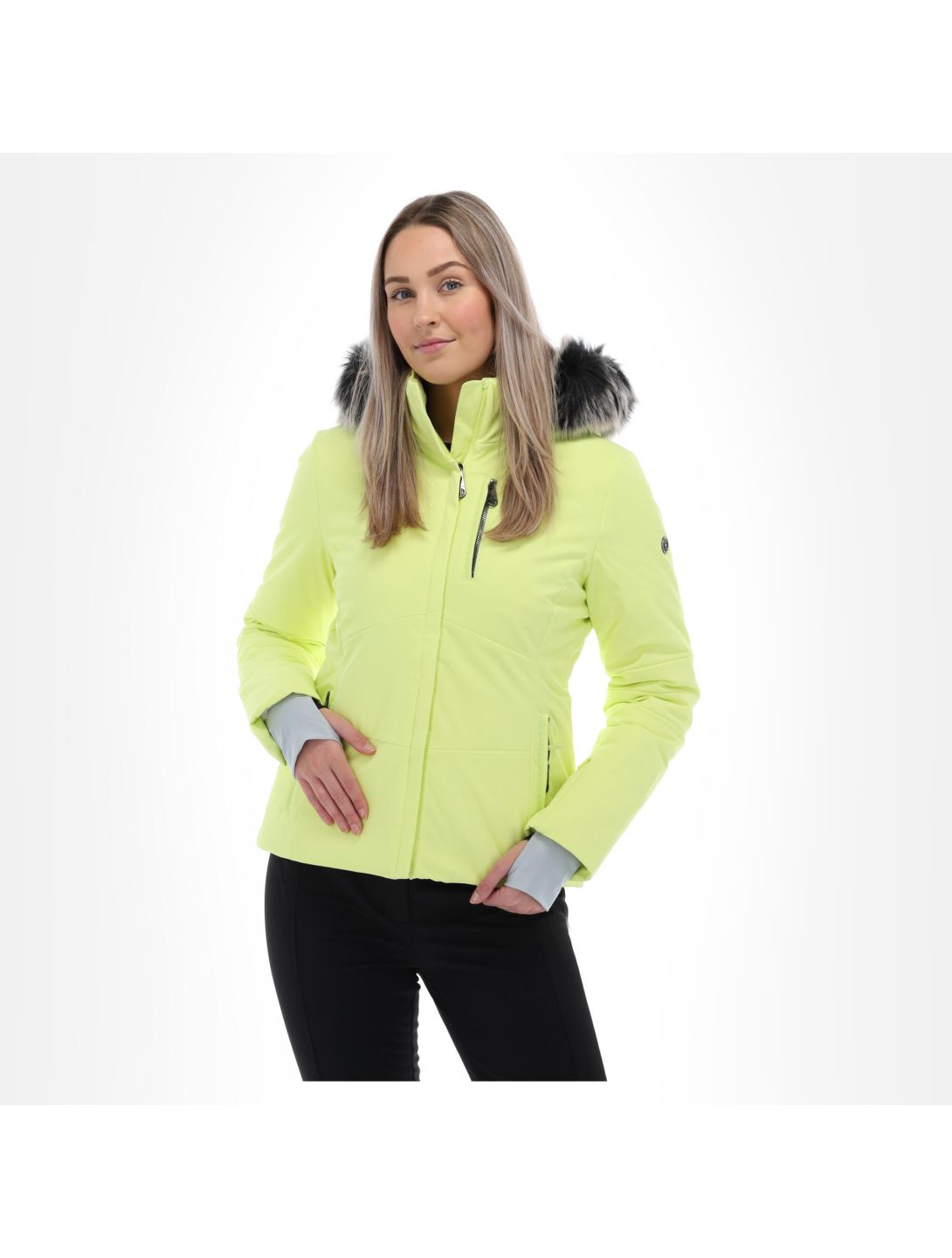 Poivre Blanc, W20-0802-Wo/A ski-jas slim fit dames aurora Geel