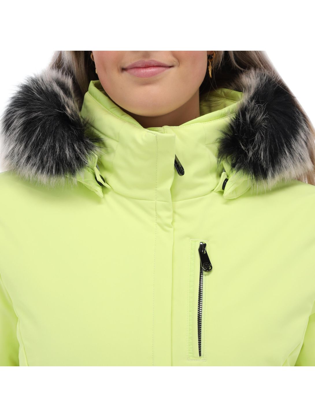 Poivre Blanc, W20-0802-Wo/A ski-jas slim fit dames aurora Geel