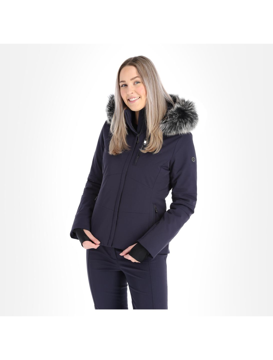 Poivre Blanc, W20-0802-Wo/A ski-jas slim fit dames gothic Blauw