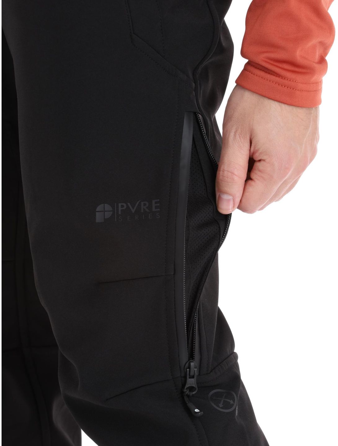 Protest, Hollow softshell skibroek heren True Black zwart 