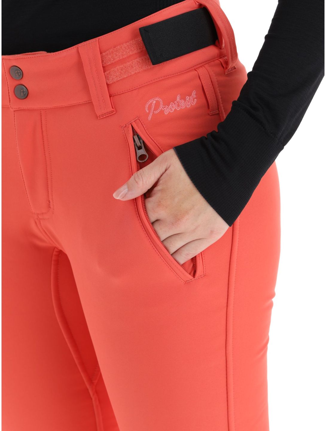 Protest, Lole softshell skibroek dames Tosca Red rood 