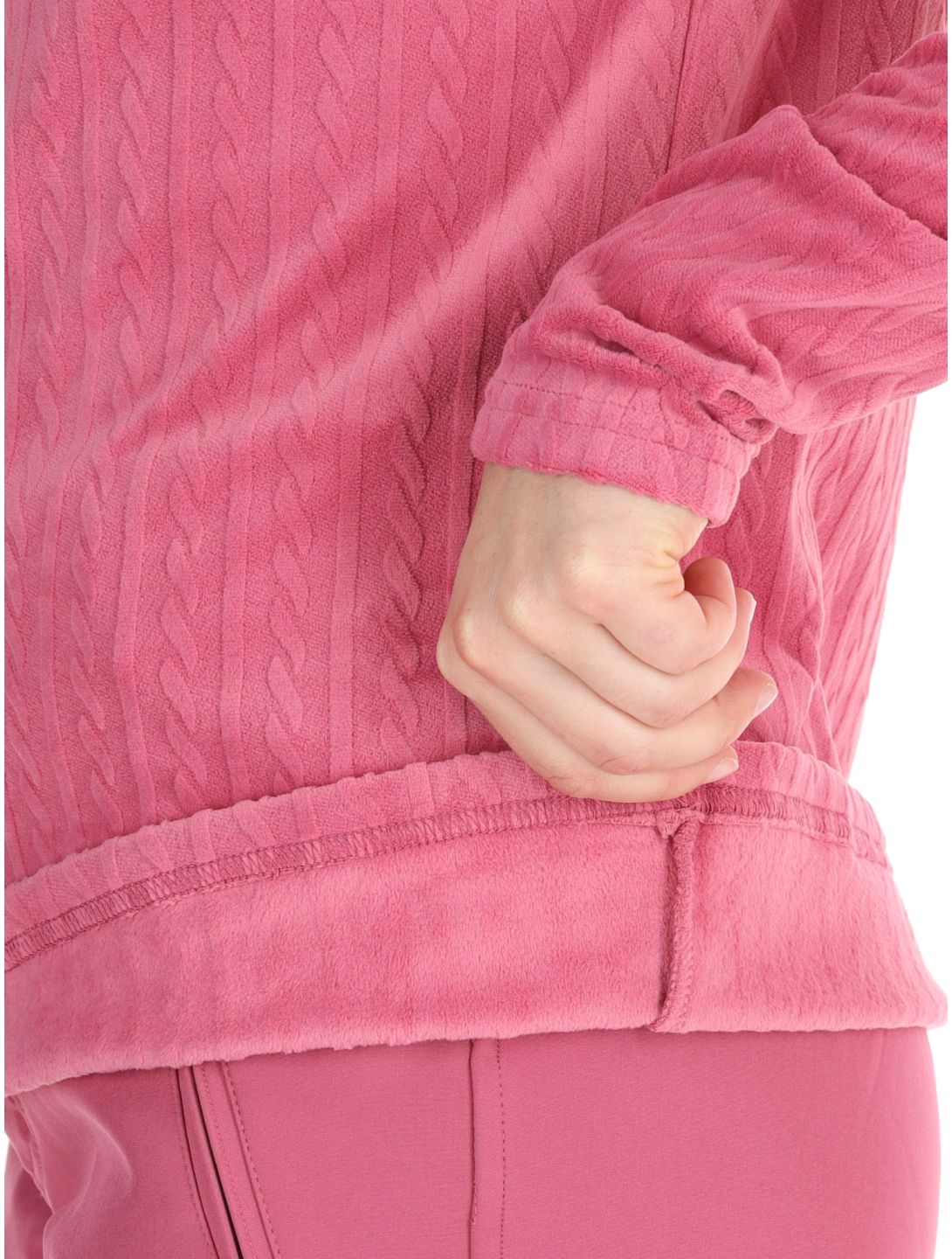 Protest, PRTGAIL 1/4 zip GA Ski pully dames Rose Dust Roze 