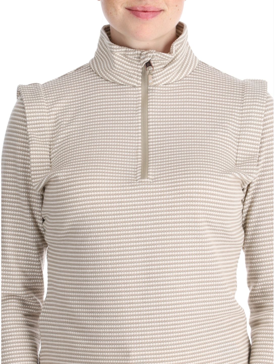 Protest, PRTIVORY 1/4 zip skipully dames Bamboo Beige beige 