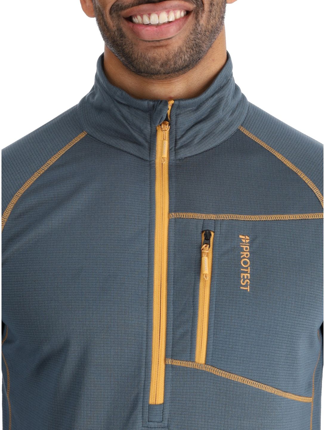 Protest, PRTKODY 1/4 zip GA Ski pully heren Yale Blue Blauw 