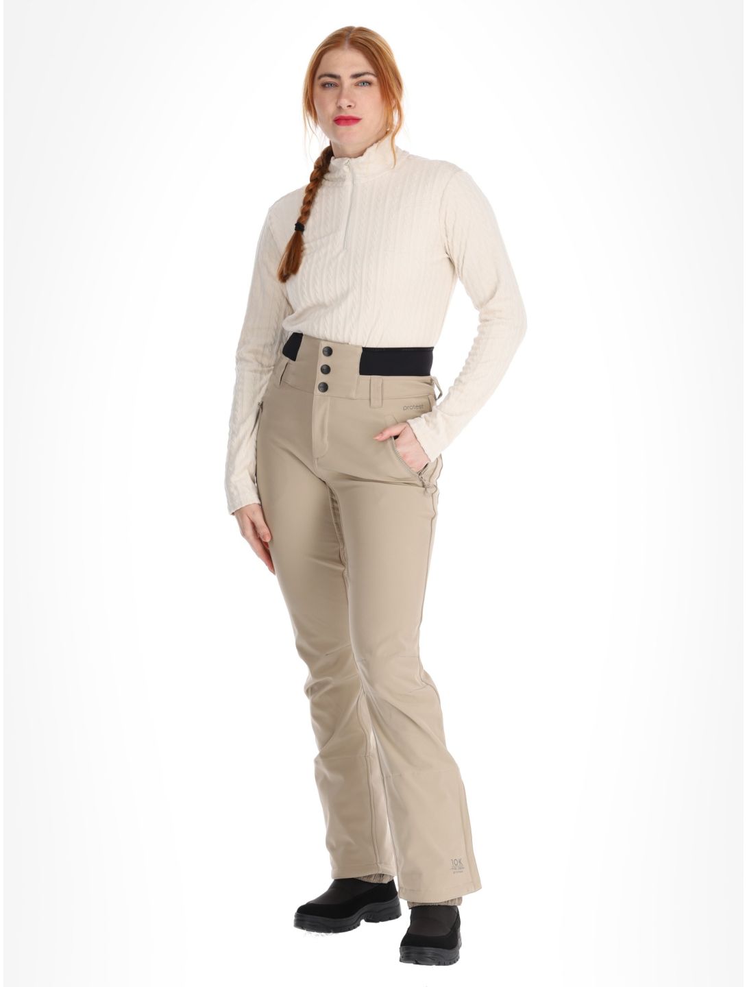 Protest, PRTLULLABYOS BA Skibroek Gevoerd dames Bamboo Beige Beige 