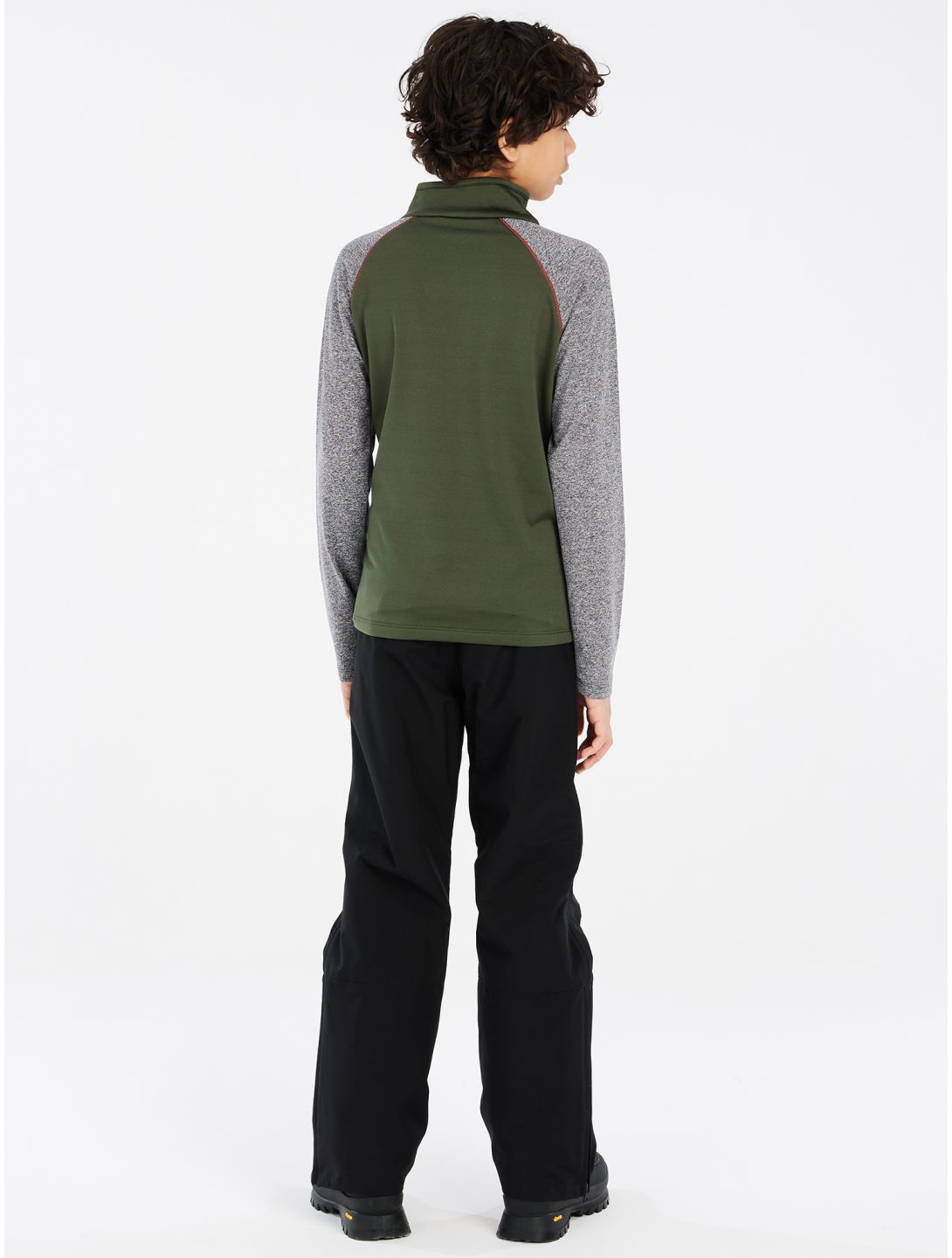 Protest, PRTRAF JR 1/4 zip skipully kinderen Thyme grijs, groen 