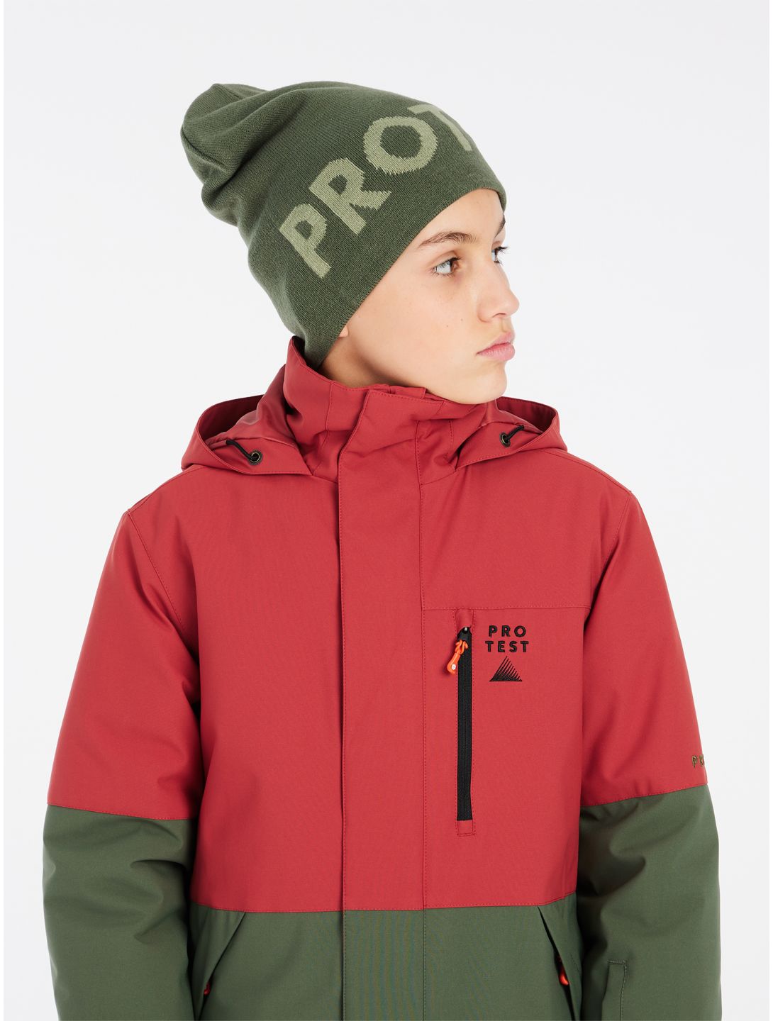 Protest, PRTSAVER JR ski-jas kinderen Barn Red groen, rood 