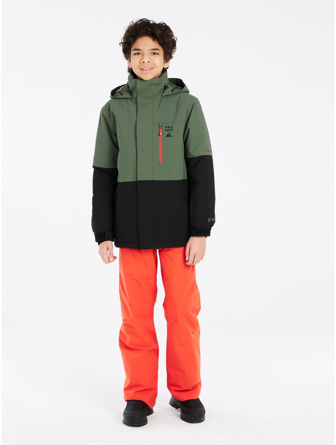 Protest, PRTSAVER JR ski-jas kinderen Thyme groen, zwart 