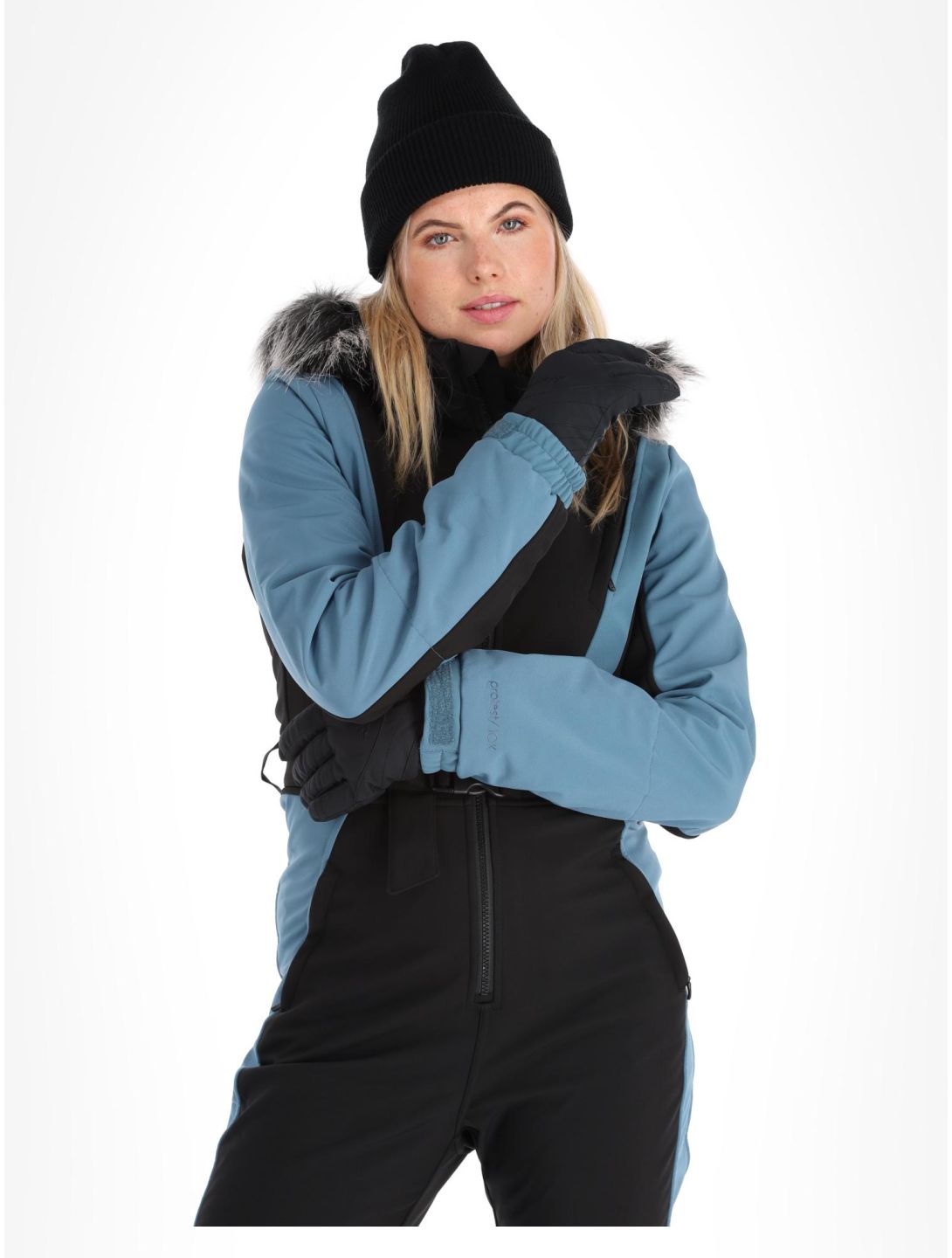 Protest, Prtvitosha Softshell Snowsuit ski overall dames True Black zwart 