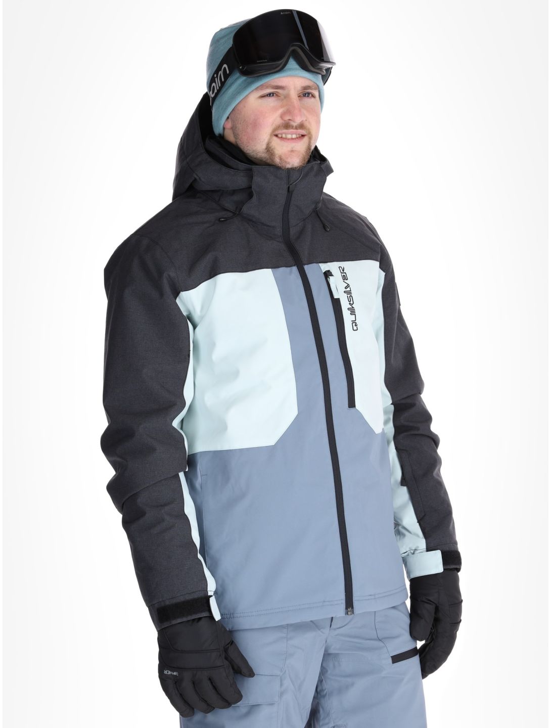 Quiksilver, Dawson AA Jas gevoerd heren Flint Stone Grijs 