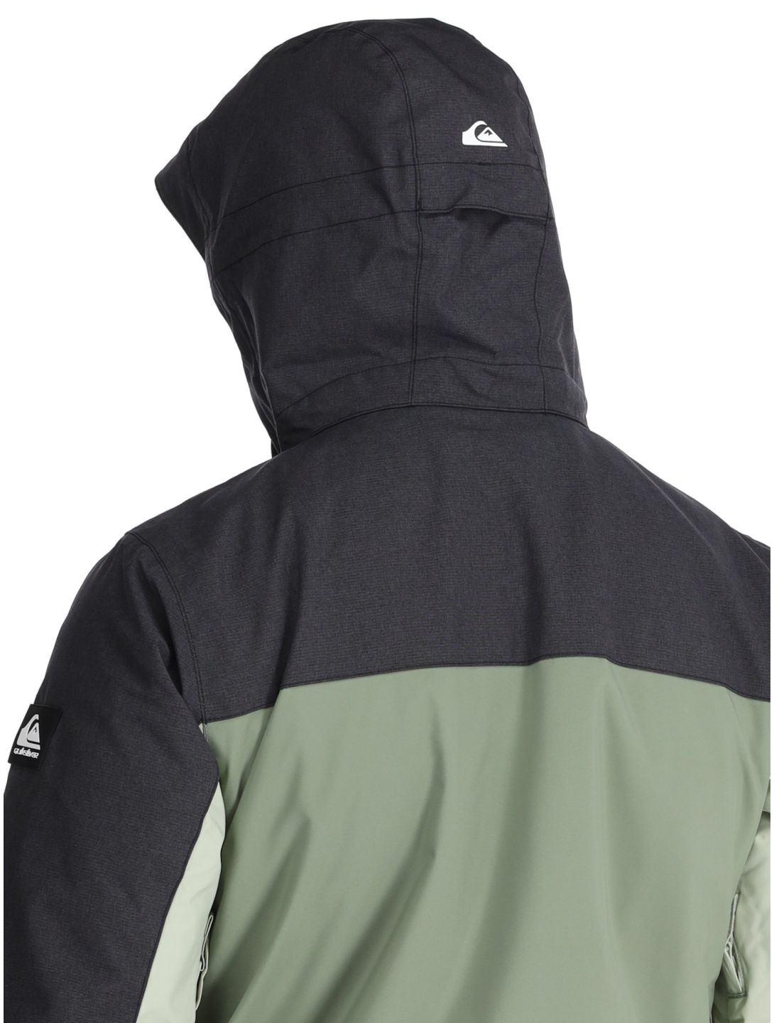 Quiksilver, Dawson AA Jas gevoerd heren Sea Spray Groen, Zwart 