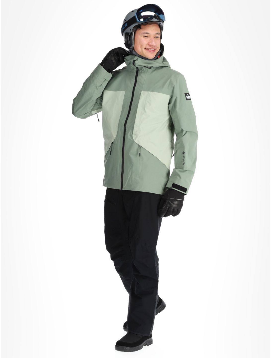 Quiksilver, Forever Strecht Gore-Tex AA Jas gevoerd heren Sea Spray Groen 