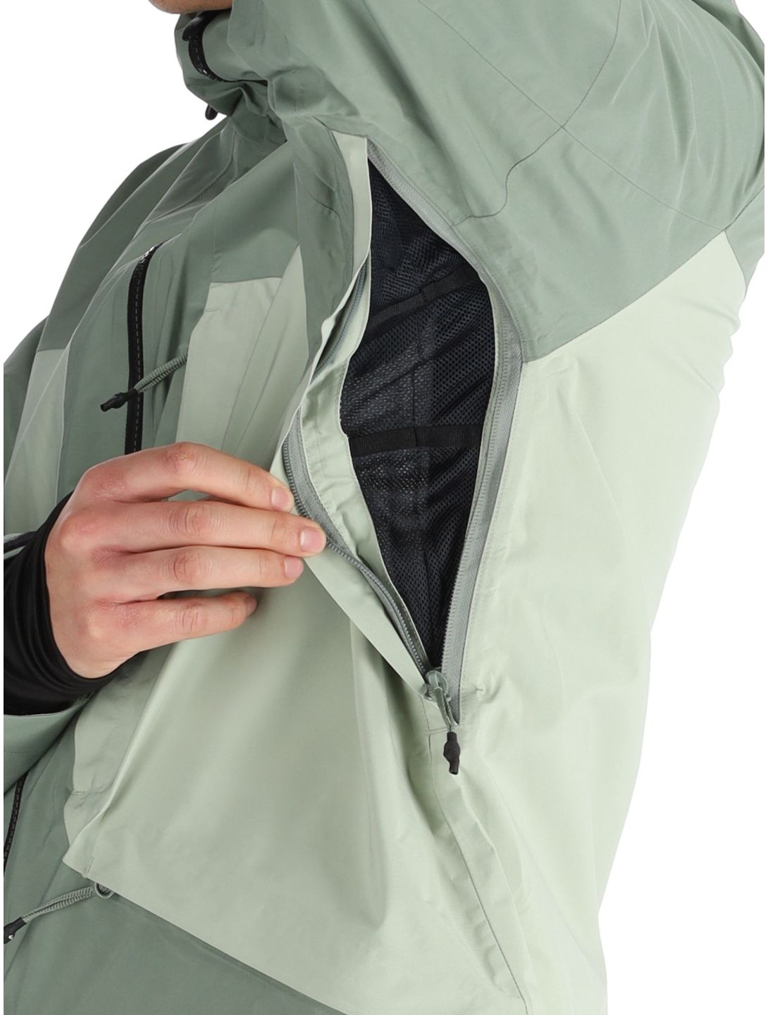 Quiksilver, Forever Strecht Gore-Tex AA Jas gevoerd heren Sea Spray Groen 