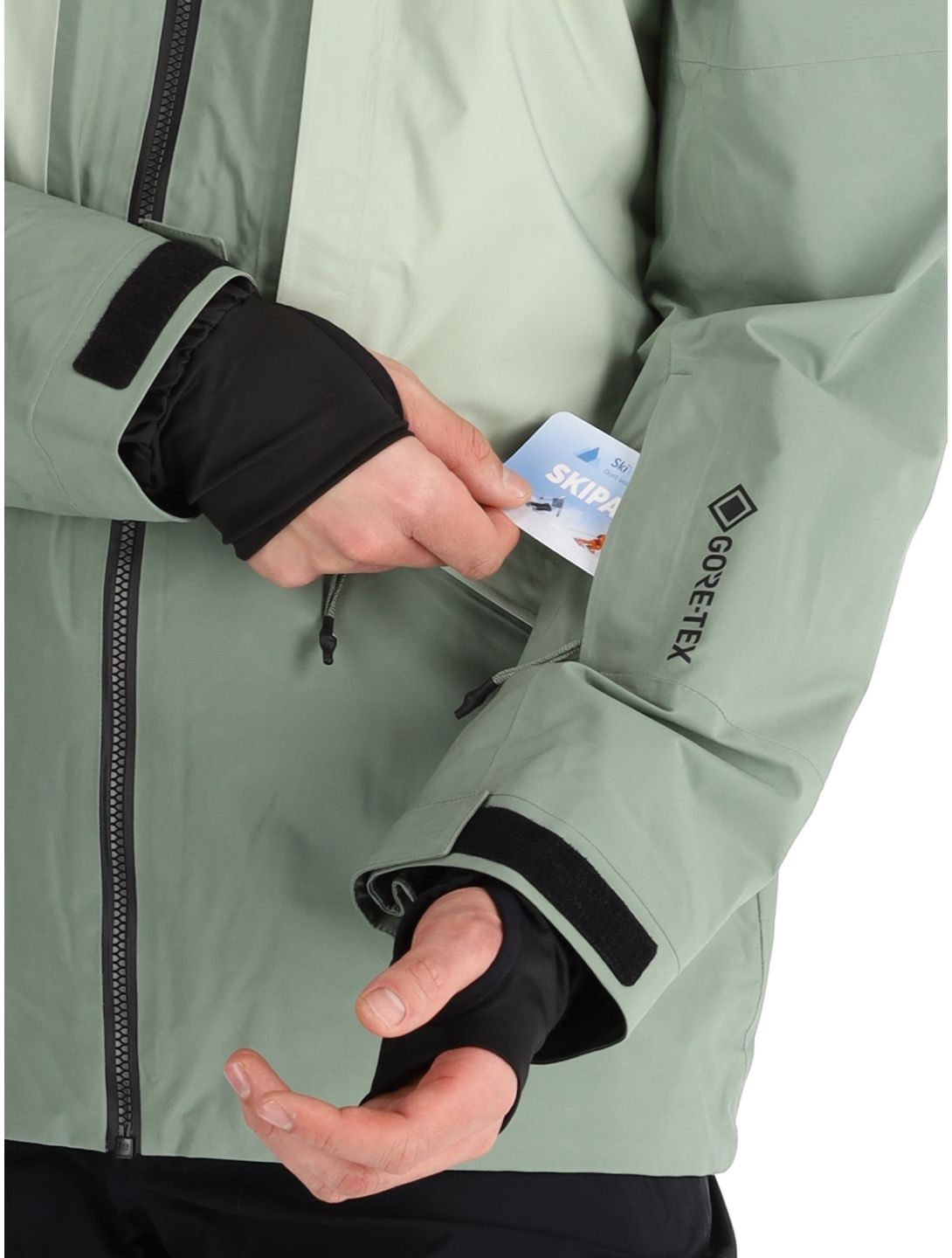 Quiksilver, Forever Strecht Gore-Tex AA Jas gevoerd heren Sea Spray Groen 