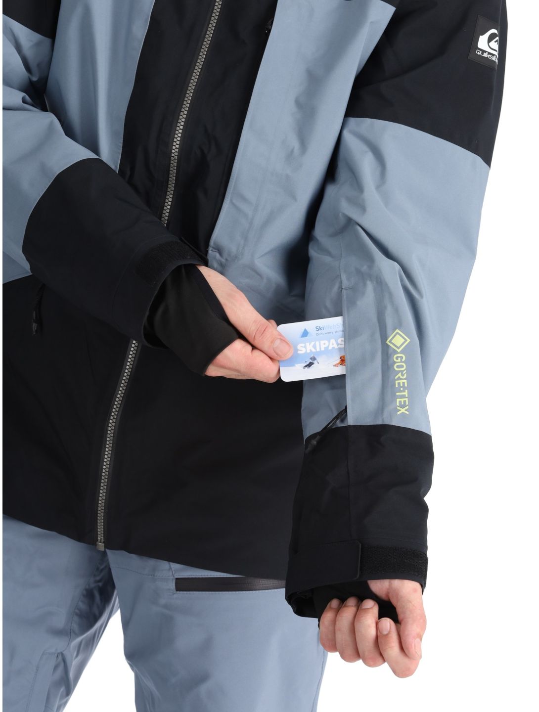 Quiksilver, Forever Strecht Gore-Tex AA Jas gevoerd heren Flint Stone Grijs 