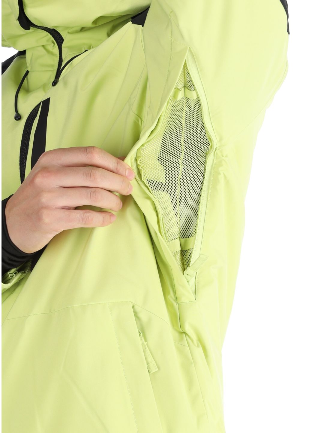 Quiksilver, Mission Block AA Jas gevoerd heren Celery Green Groen, Zwart 