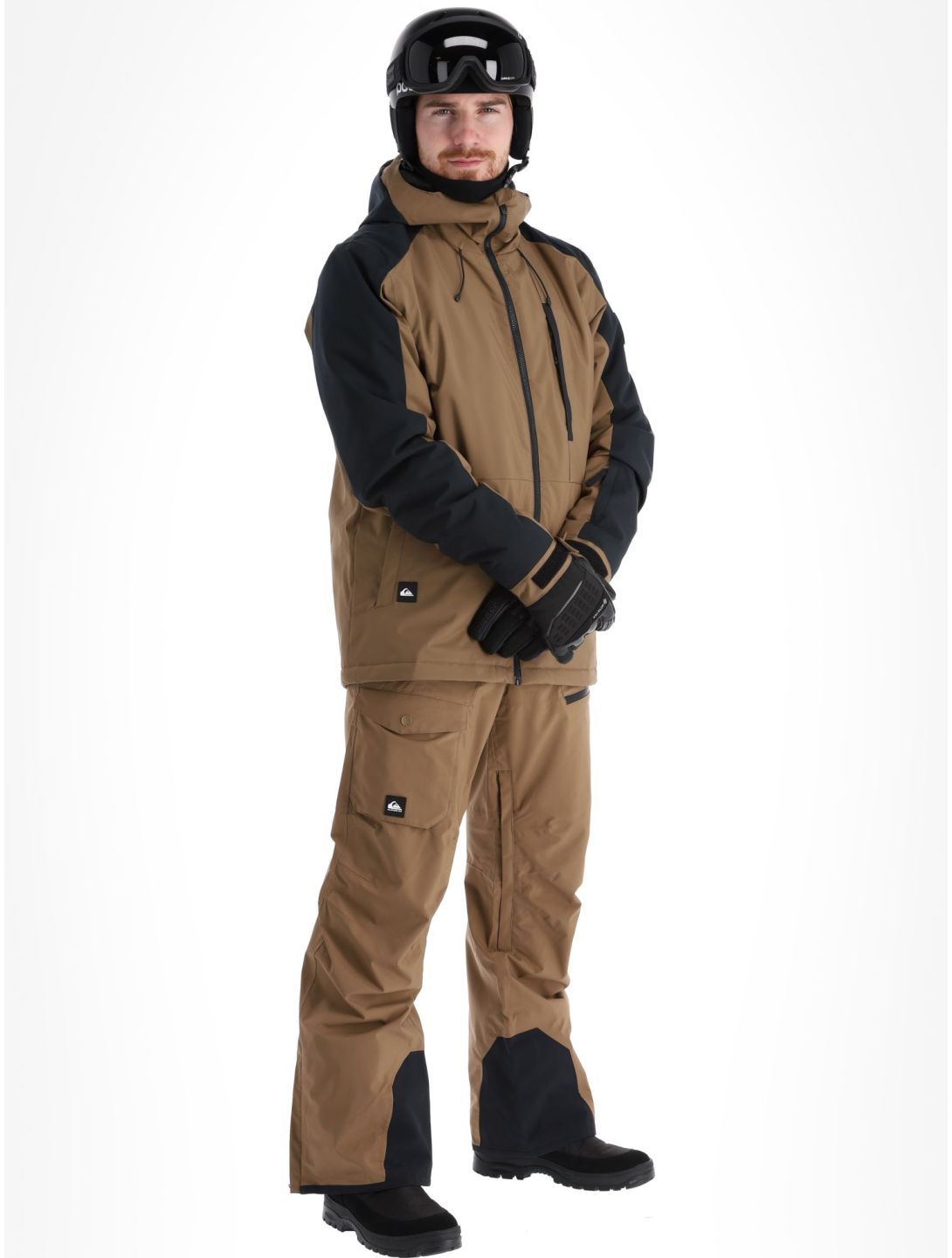 Quiksilver, Mission Block ski-jas heren Cub bruin, zwart 