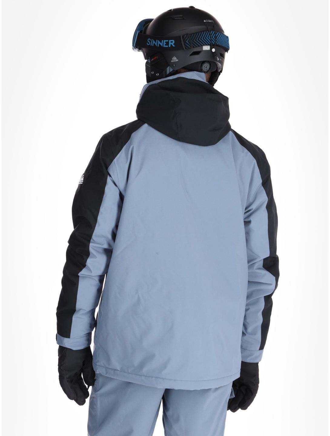 Quiksilver, Mission Block AA Jas gevoerd heren Flint Stone Grijs, Zwart 