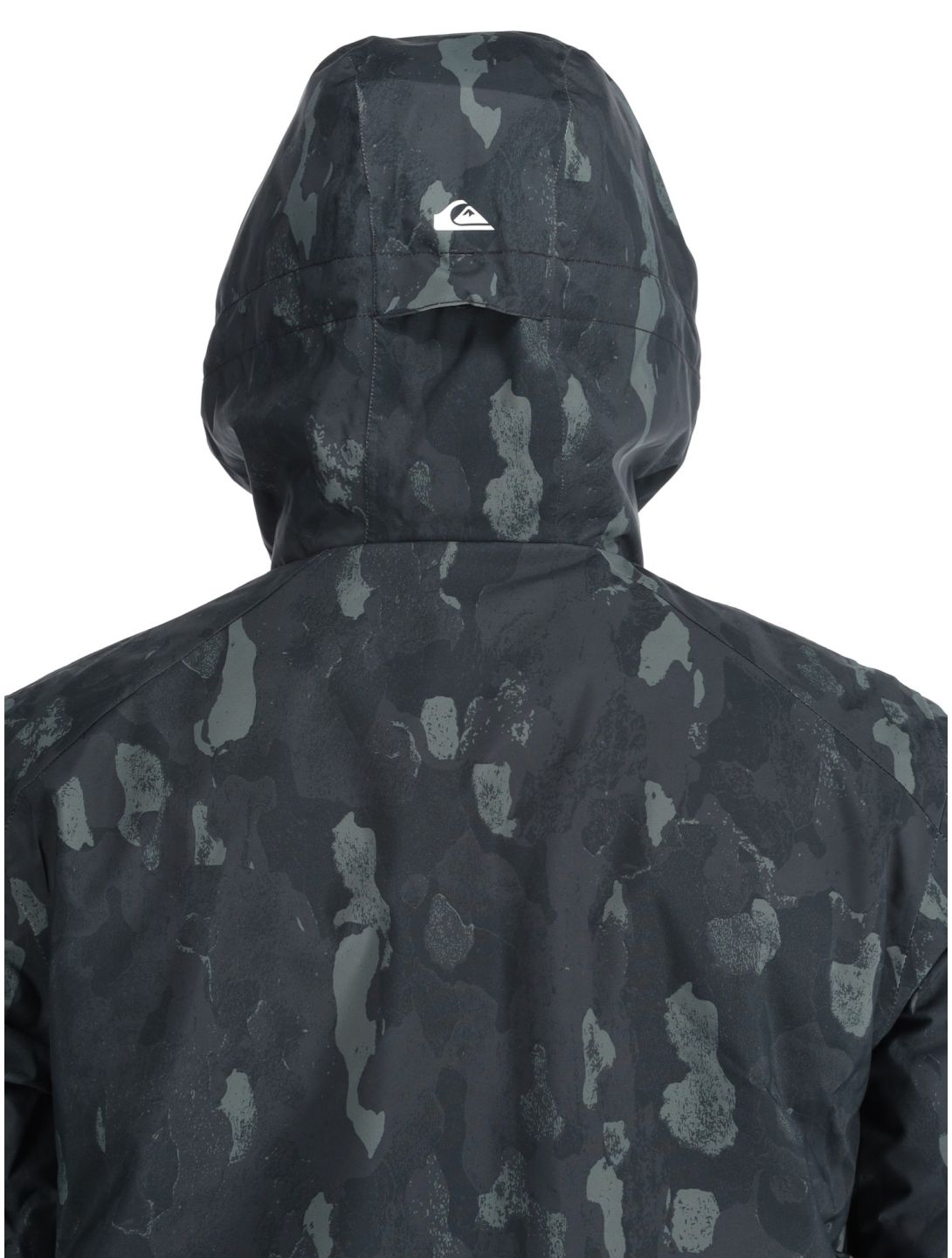 Quiksilver, Mission Printed AA Jas gevoerd heren Nature Zoom Dark Shadow Zwart 