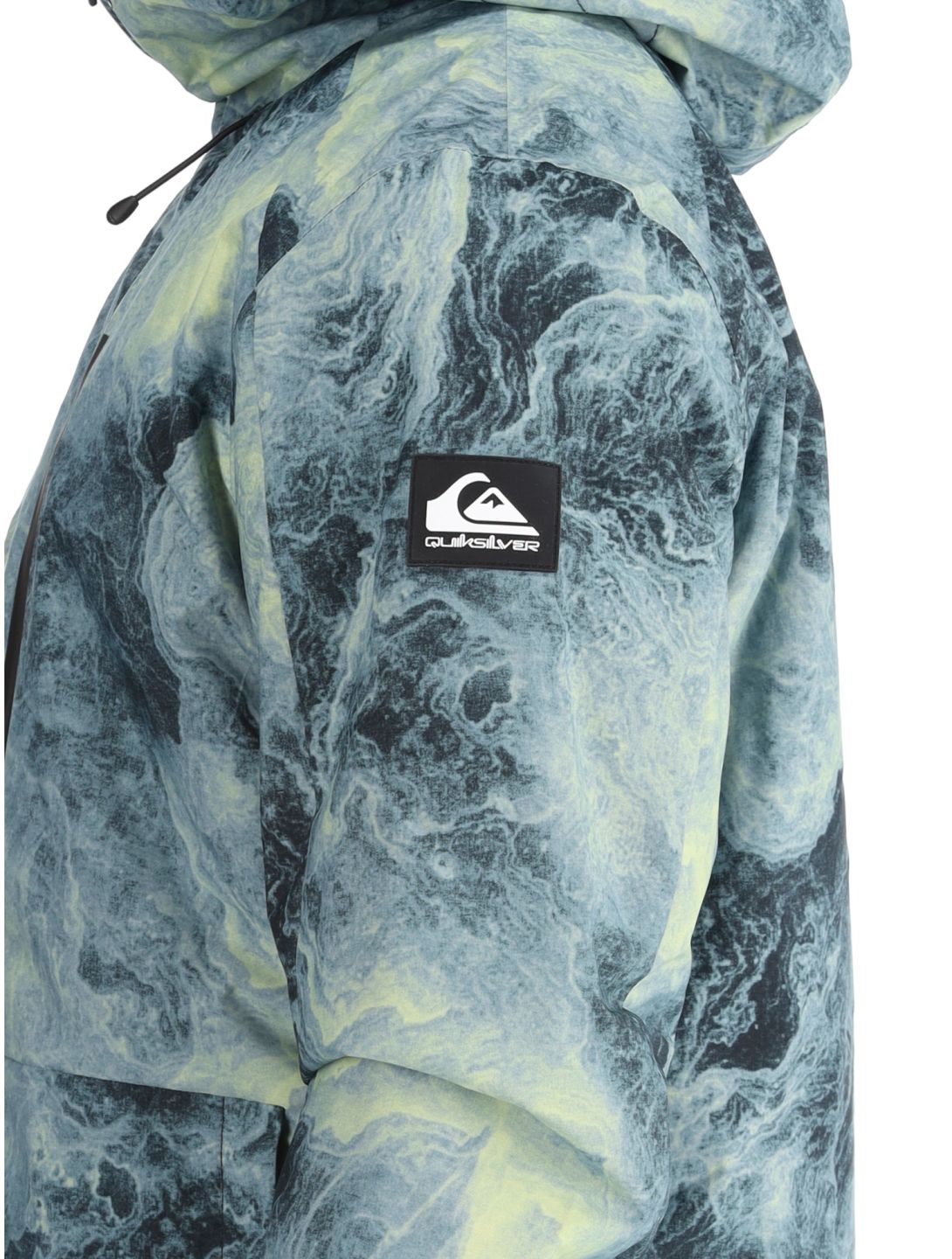 Quiksilver, Mission Printed AA Jas gevoerd heren Space Stone Celery Green Groen 