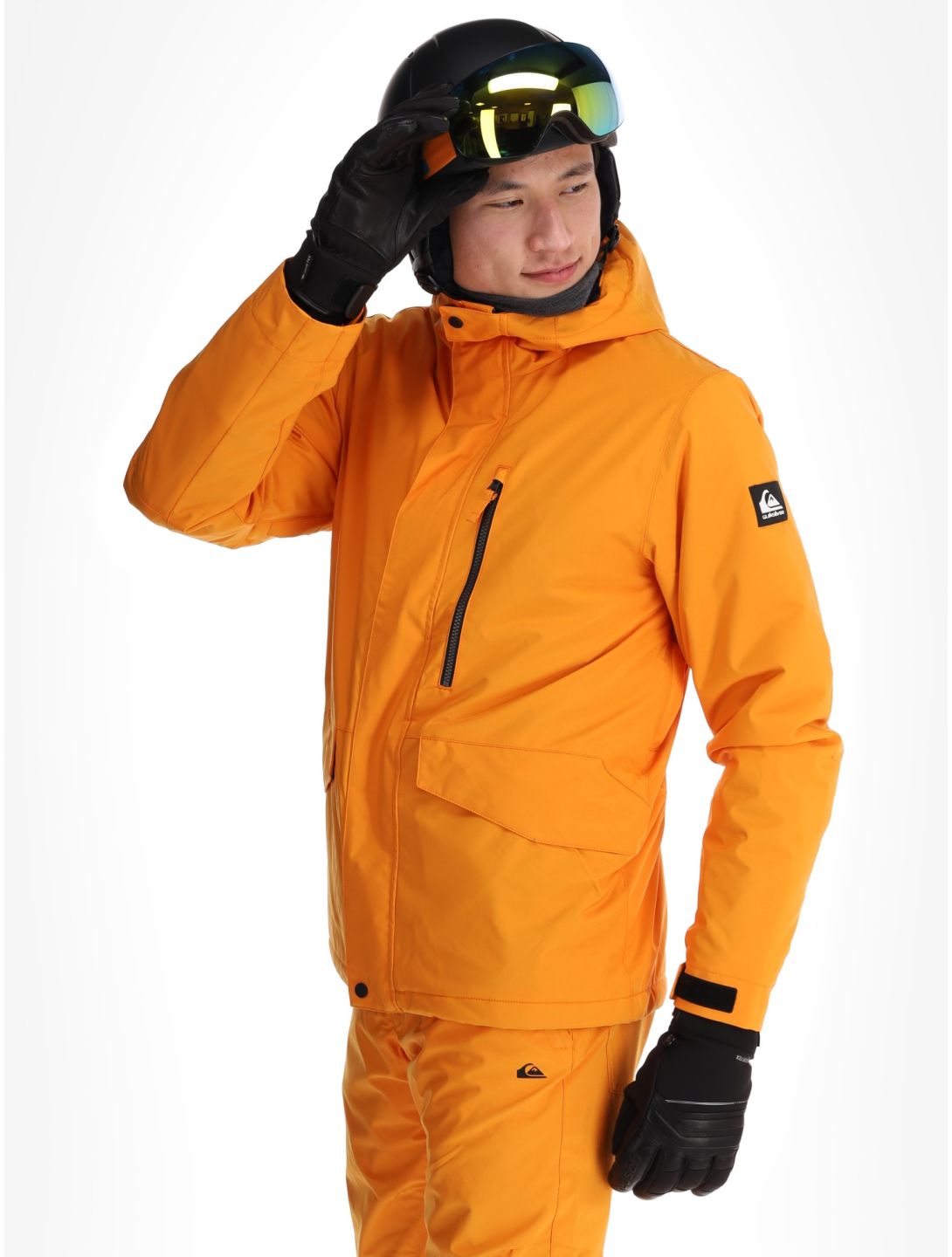 Quiksilver, Mission Solid AA Jas gevoerd heren Orange Pepper Oranje 