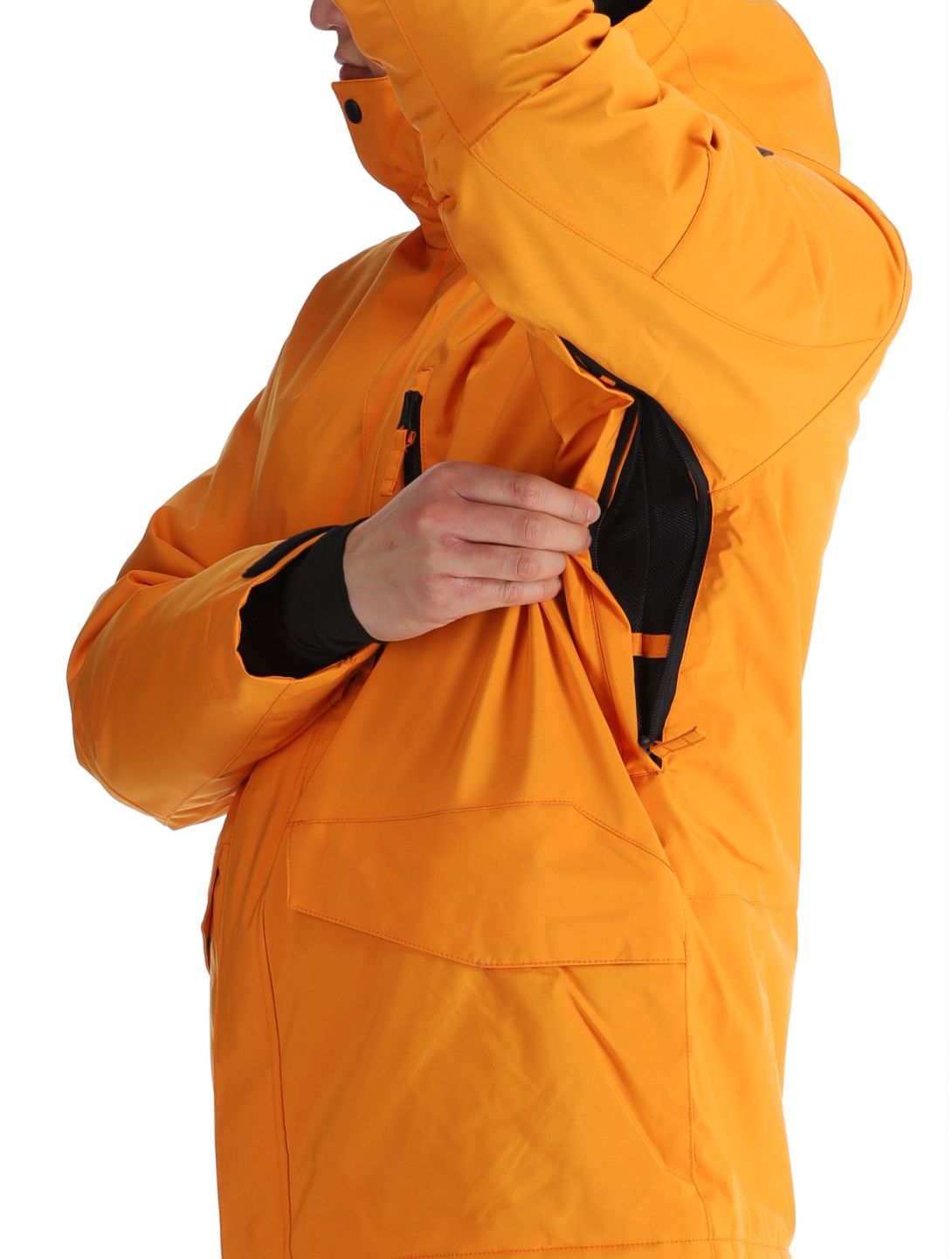 Quiksilver, Mission Solid AA Jas gevoerd heren Orange Pepper Oranje 