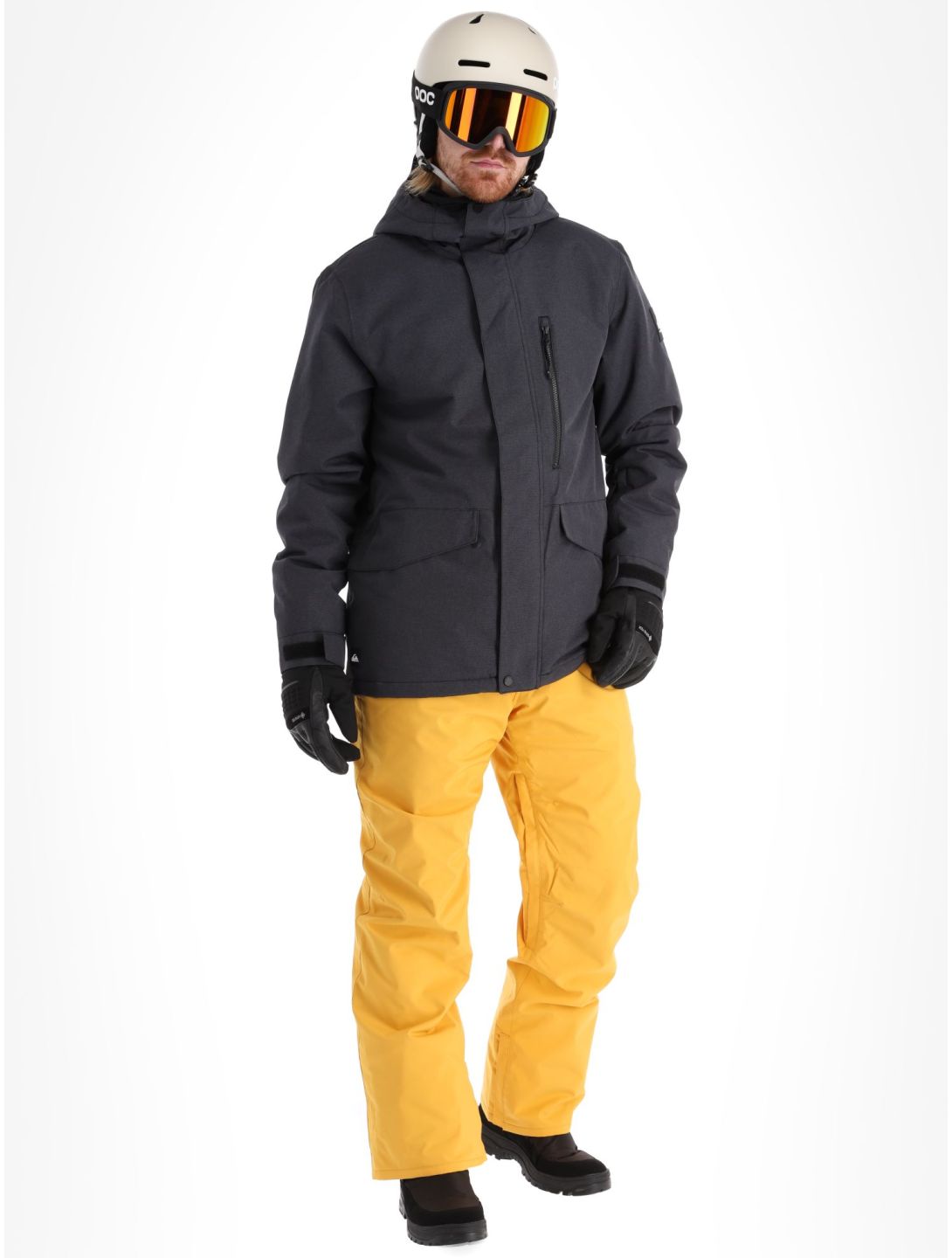 Quiksilver, Mission Solid ski-jas heren True Black zwart 