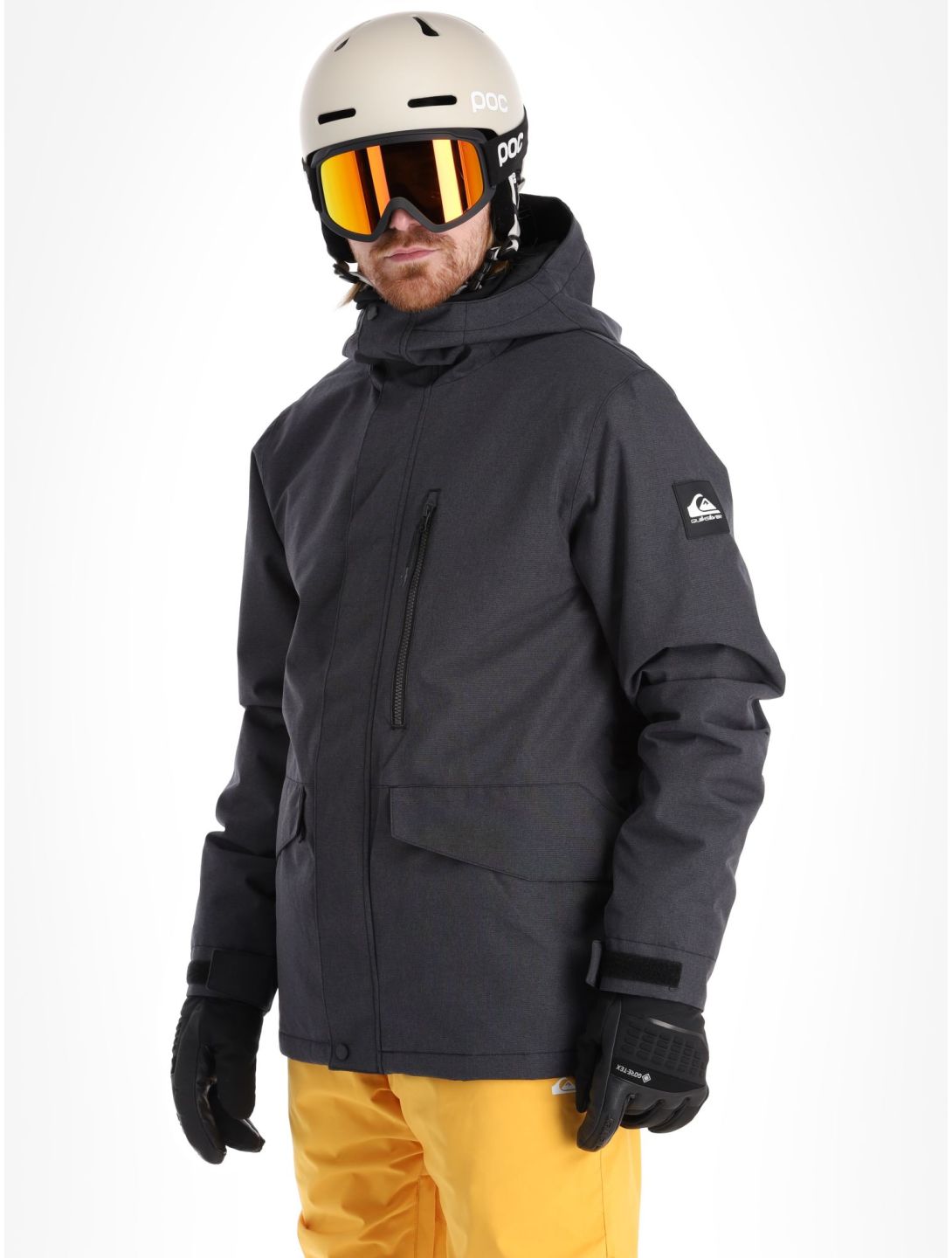 Quiksilver, Mission Solid ski-jas heren True Black zwart 