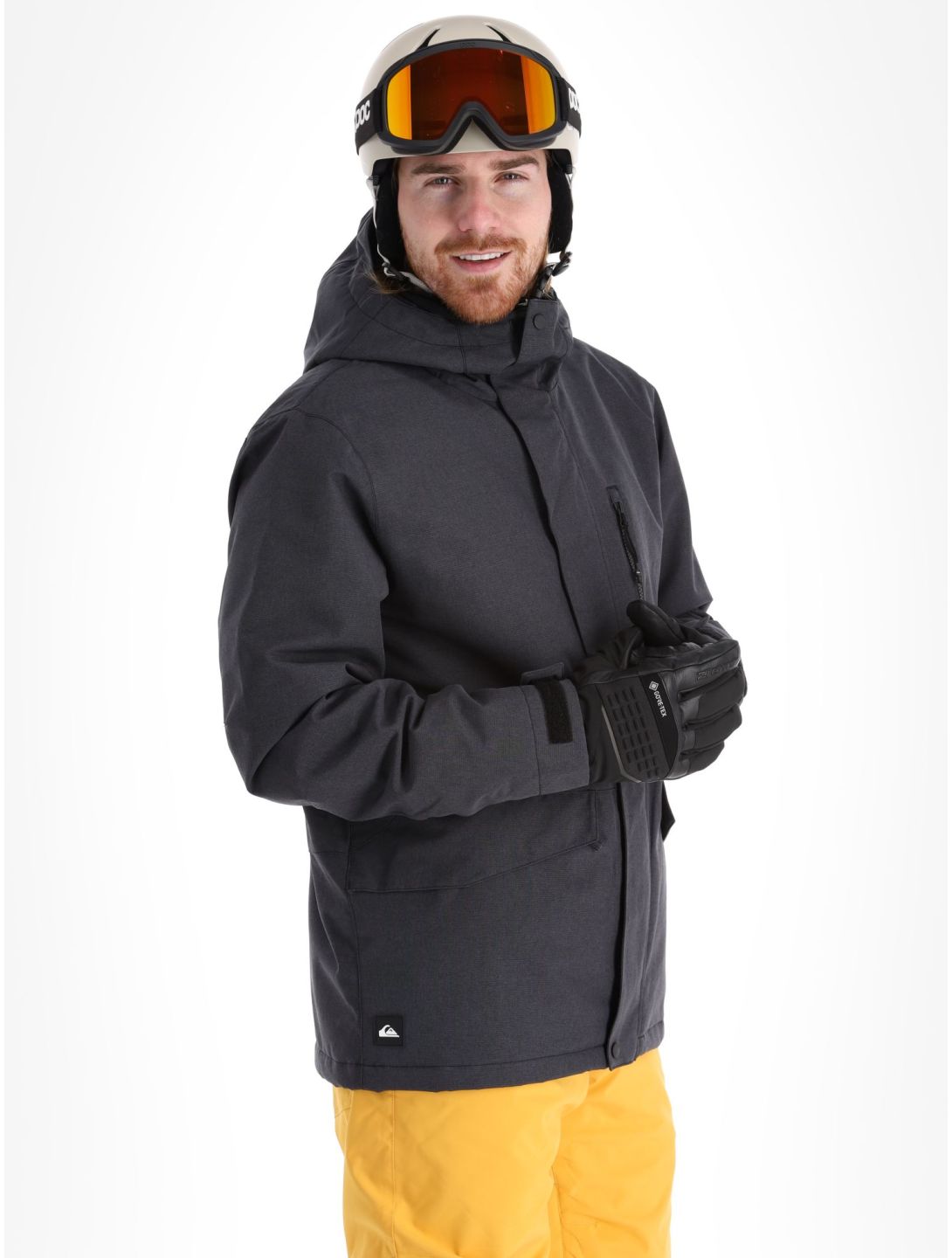 Quiksilver, Mission Solid ski-jas heren True Black zwart 