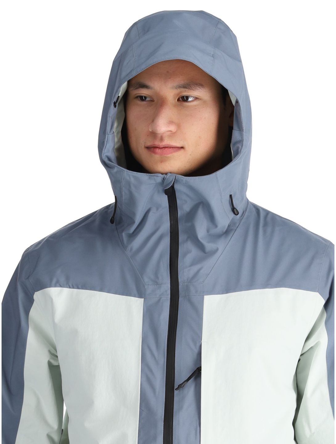 Quiksilver, Muldrow AA Jas gevoerd heren Flint Stone Grijs, Wit 