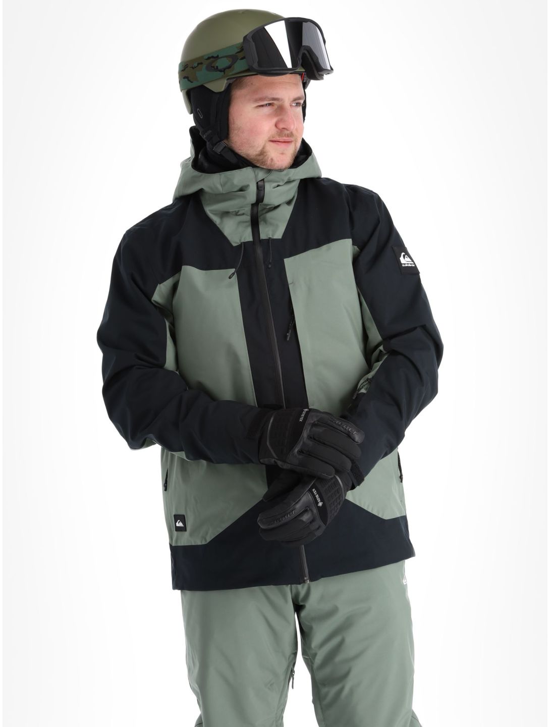 Quiksilver, Muldrow ski-jas heren True Black groen, zwart 